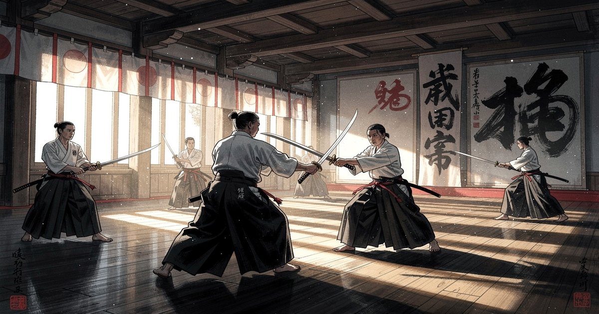 Entraînement d'été en iaido et kenjutsu au Dojo Tanren, Valais