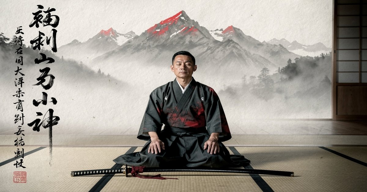 Kokyu, la respiration contrôlée en seiza au sabre japonais, sumi-e